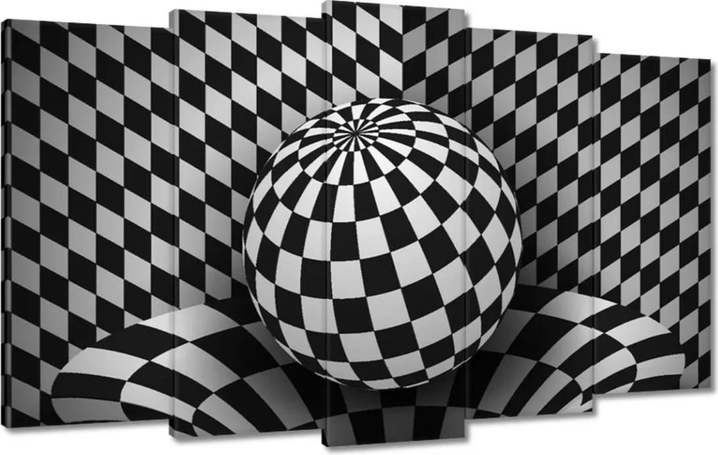 Festmények 100x60 Absztrakt fekete-fehér