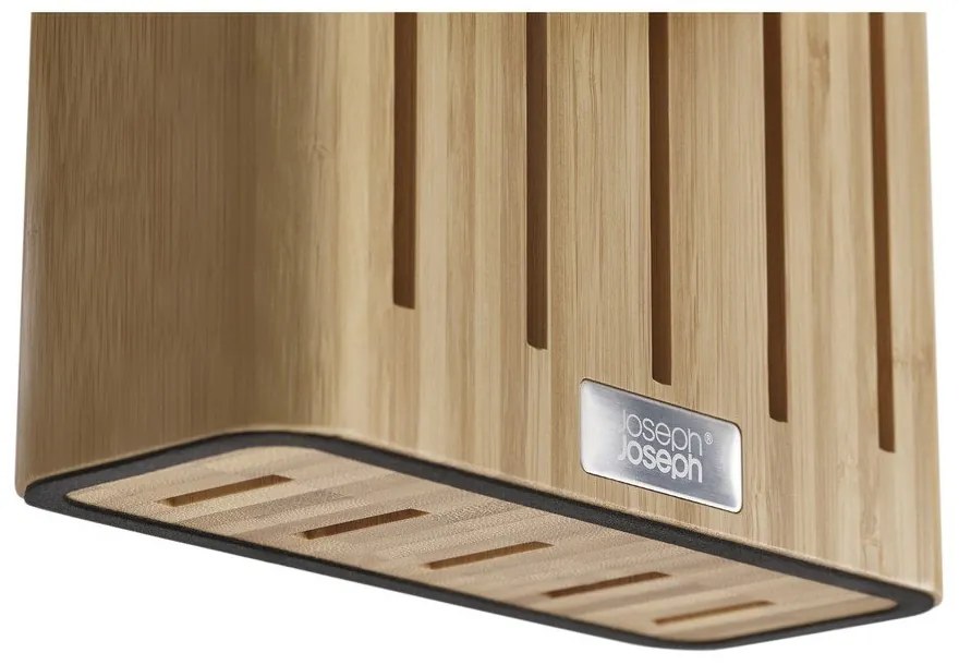Rozsdamentes acél kés készlet tartóval 5 db-os Elevate Bamboo – Joseph Joseph