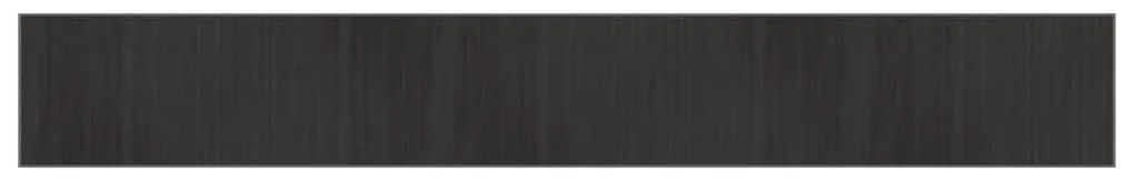négyszögletű szürke bambusz szőnyeg 70 x 500 cm