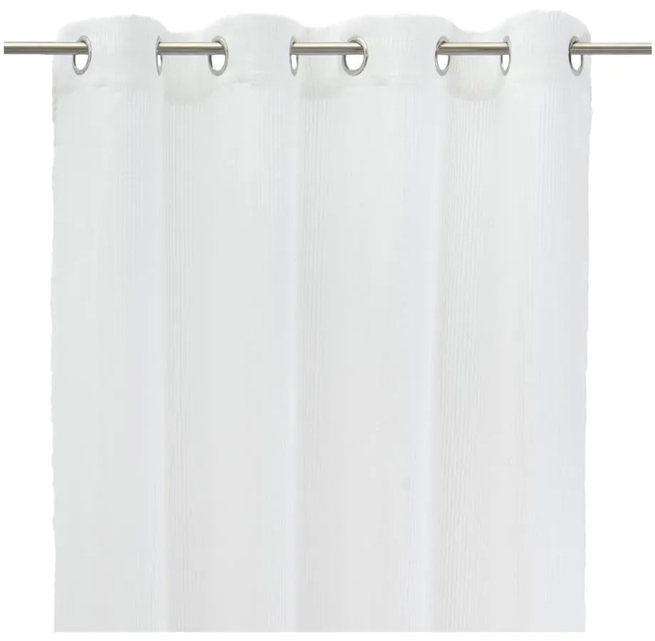 Fehér lenkeverék fényáteresztő függöny 140x260 cm Fifties – Casa Selección