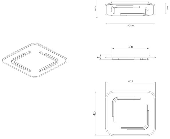 Lucide 44114/30/02 - LED Mennyezeti lámpa ANDREAS LED/30W/230V arany