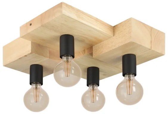 Eglo 43798 - Mennyezeti lámpa HALKIN 4xE27/40W/230V