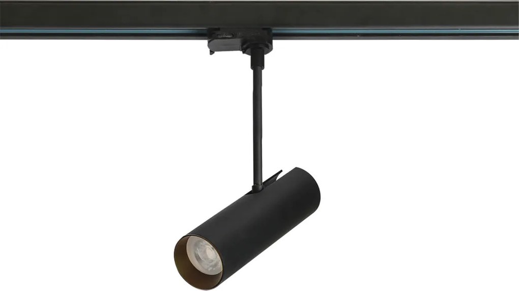 Sínrendszeres Lámpafej Fekete Lens AZZARDO-3511