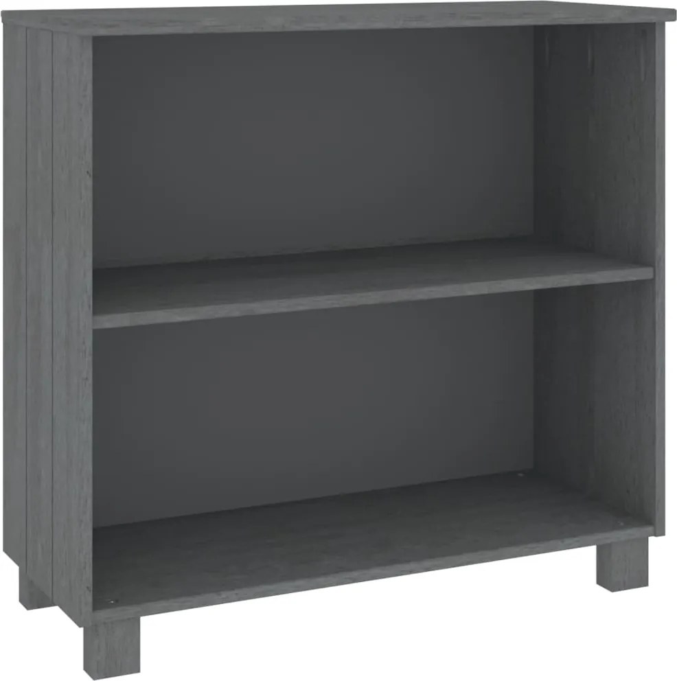 vidaXL HAMAR sötétszürke tömör fenyőfa tálalószekrény 85 x 35 x 80 cm