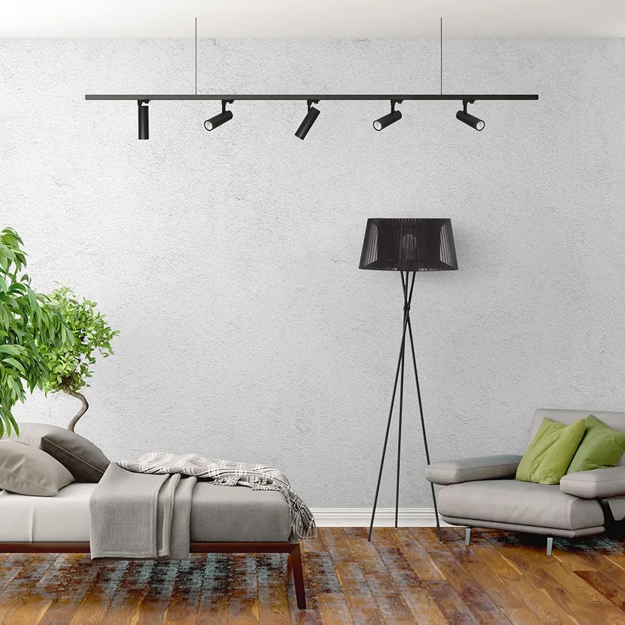 RENDL BAHIA háromáramkörös sínre fekete 230V LED 28W 38° 3000K