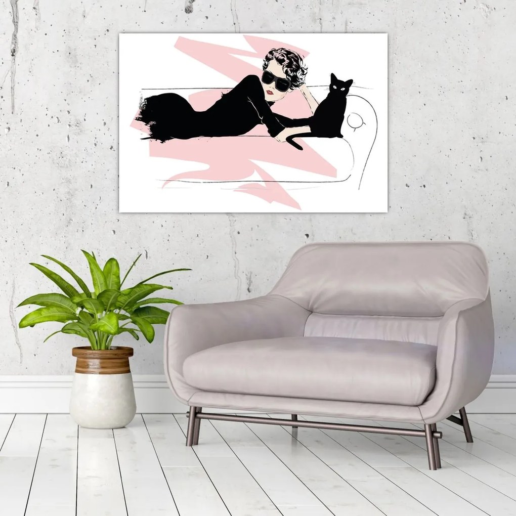 Kép - Fashion lady (90x60 cm)