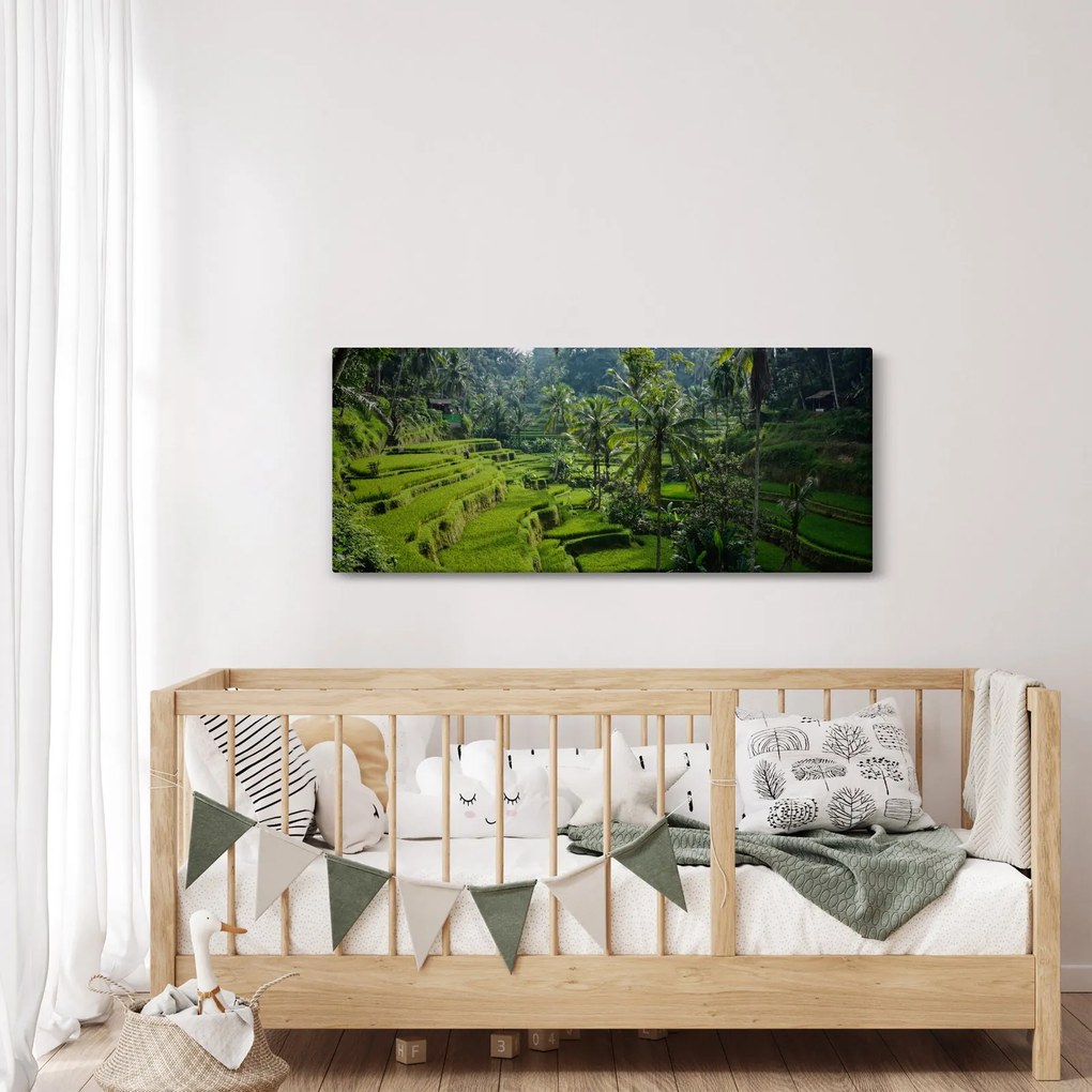 Kép a rizs teraszokról, Tegalalang, Bal (120x50 cm)
