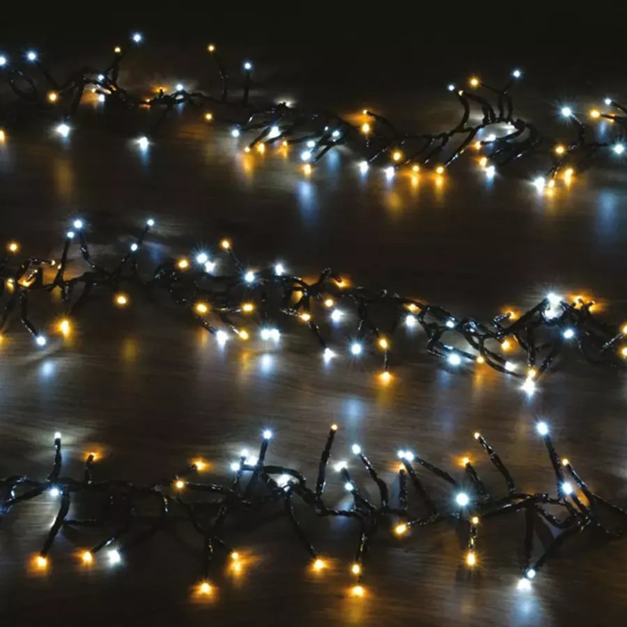 Waterfall-Vízesés fényjáték 710 LED-es BOA fényfüzér, kültéri-beltéri hálózati, időzíthető 6/18 órás, Hideg-Meleg fehér, 10m, IP44