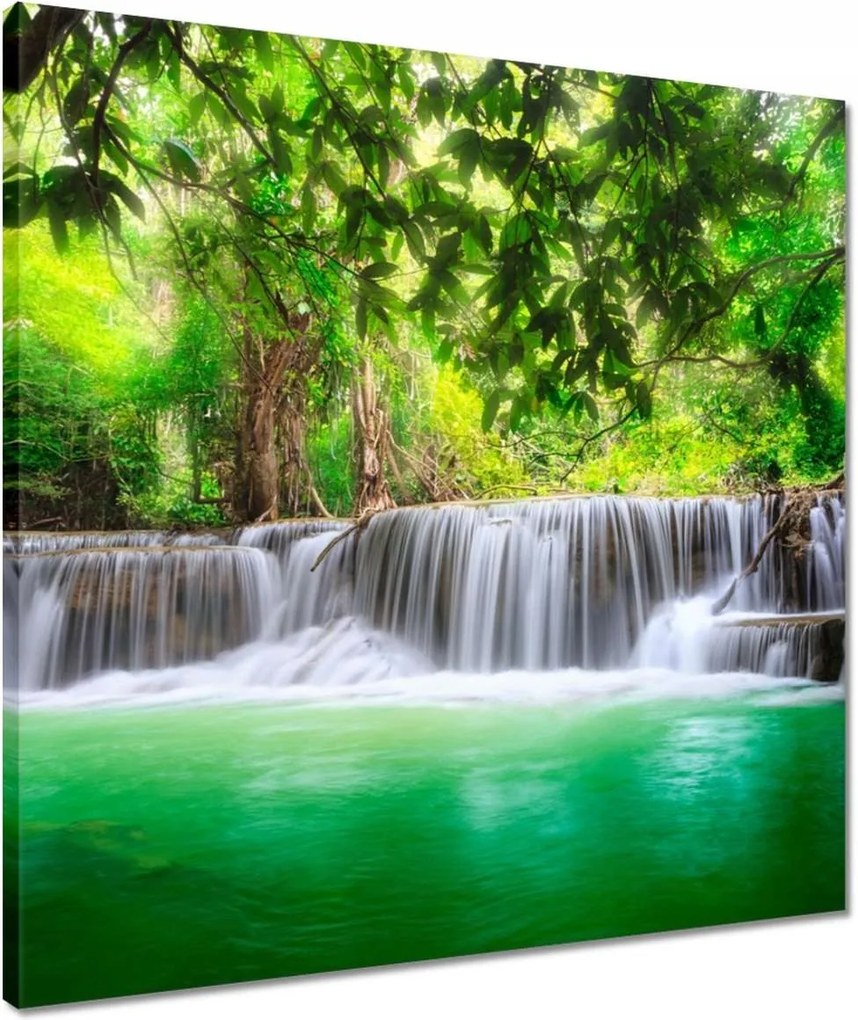 Vászonkép 50x50 Tájkép vízesés
