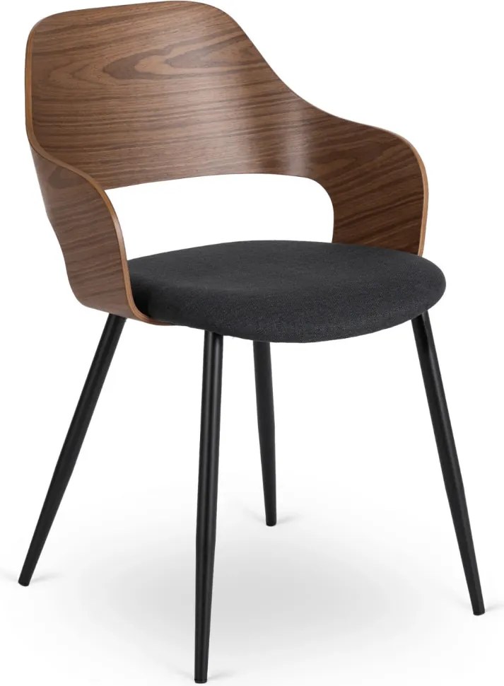 ORBI szék dió / fekete színben