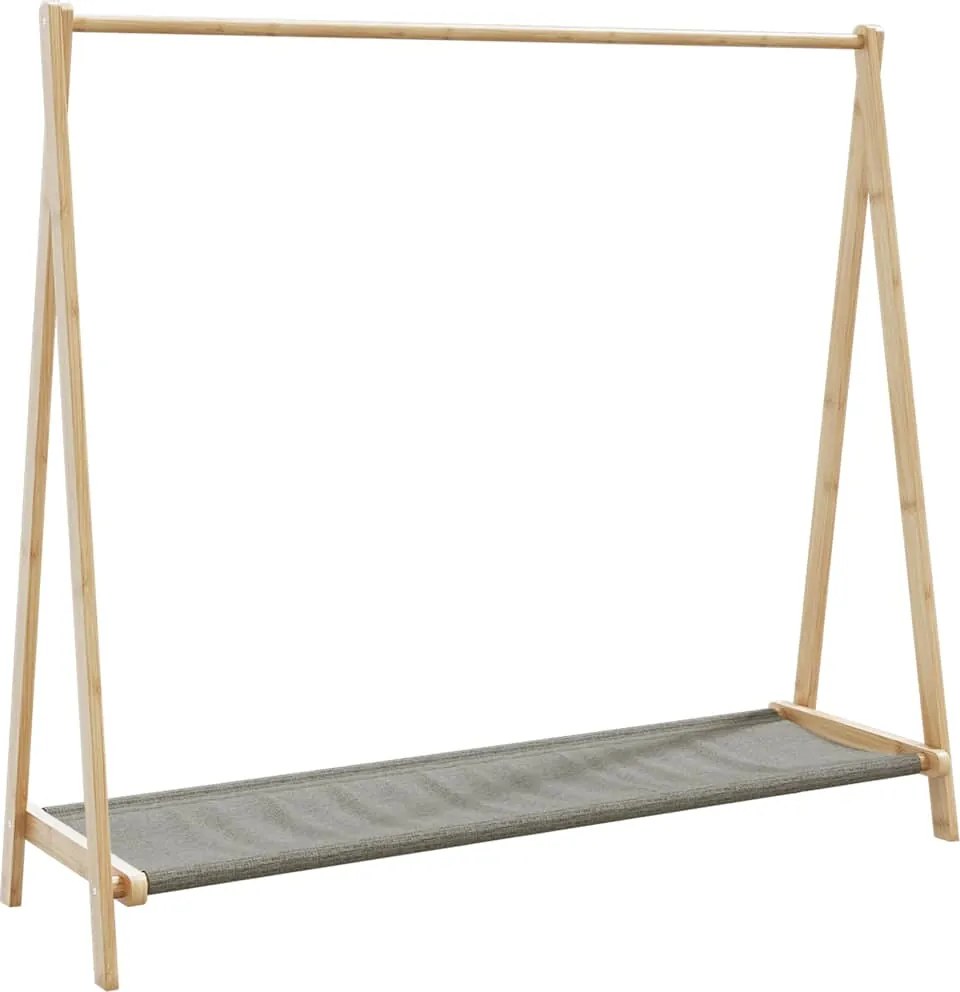 vidaXL bambusz ruhaállvány polcokkal 106 x 34 x 102 cm