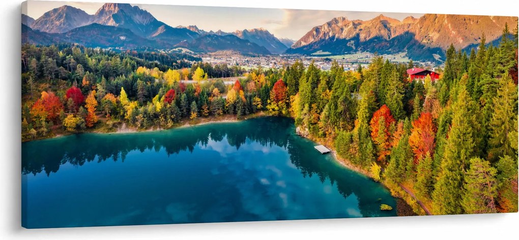 Kép - Urisee-tó, Ausztria (120x50 cm)
