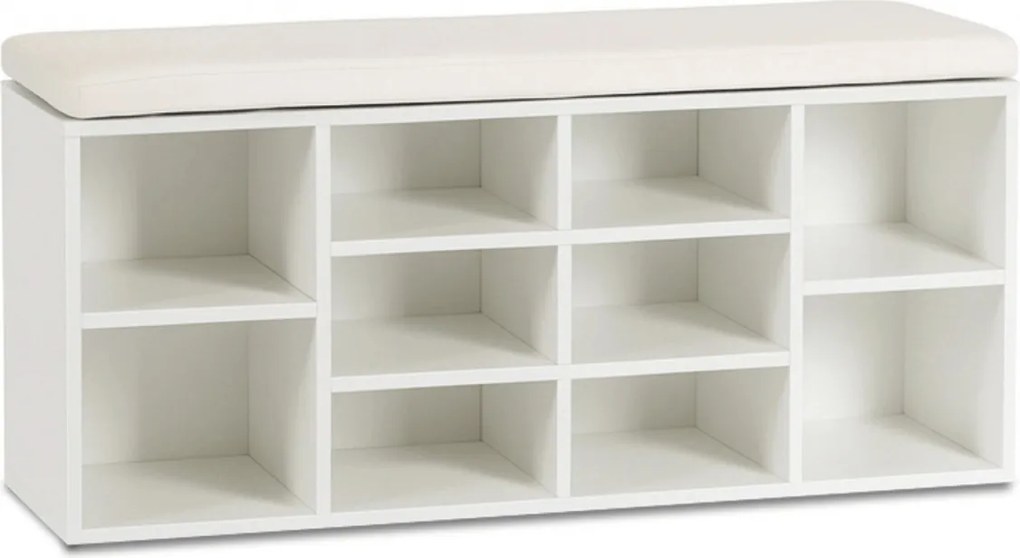 Cipőtartó 104 cm méretben, fehér színben AXEL