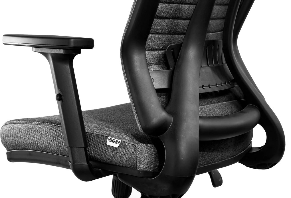 Ello ergonómikus szövet irodai forgószék deréktámasszal, fejtámasszal