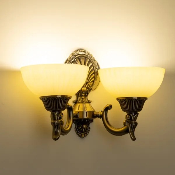 Brilagi - Fali lámpa CLASSIC 2xE27/60W/230V réz