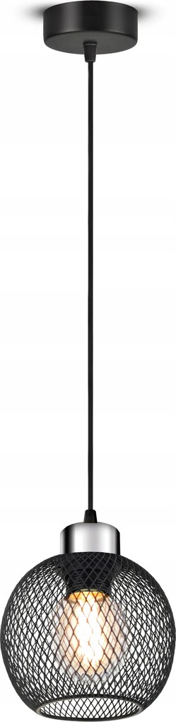 Mennyezeti Lámpa Függő Csillár Vintage Loft Reflektor 444-EZ1 E27 Hálós