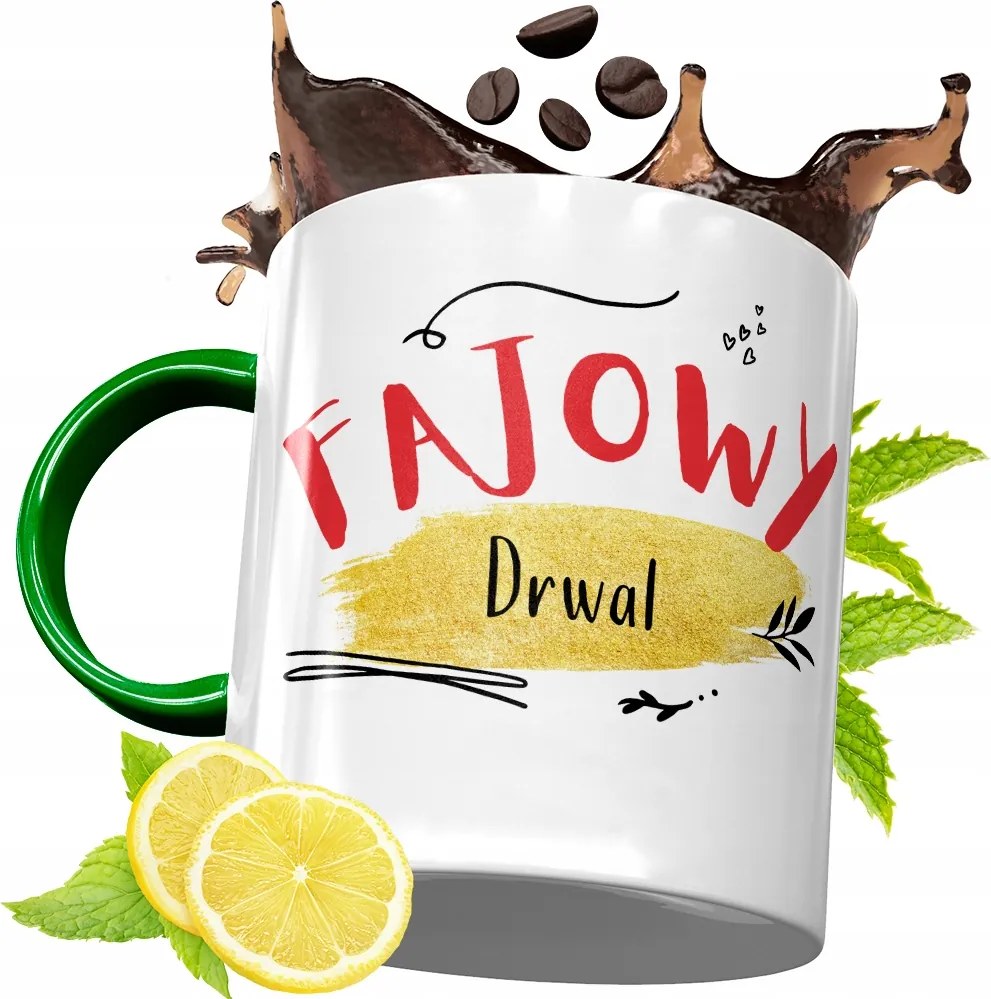 Zöld Bögre Favágónak Születésnapi Ajándék fényképes nyomtatással