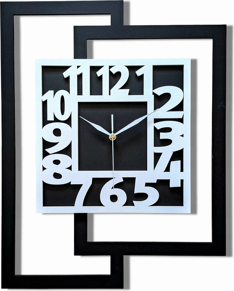 Nagy Modern Falióra Nappaliba,geometrikus,loft, Fa, Csendes