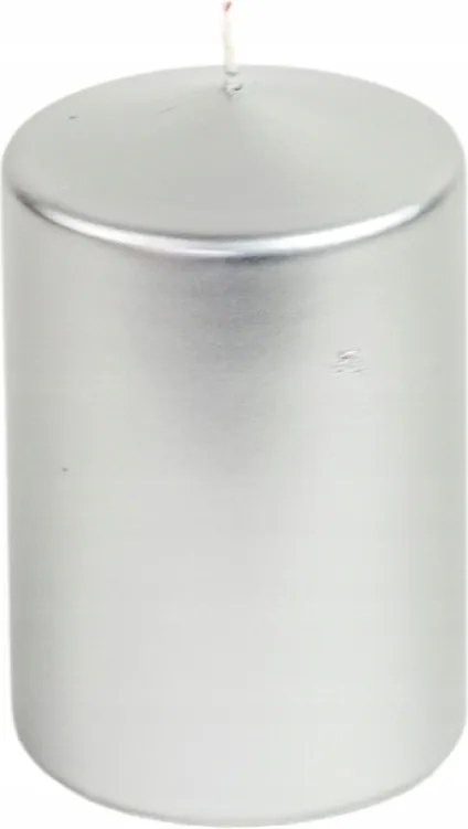 Elegáns gyertya metál klasszikus dekoratív ezüst 150/100