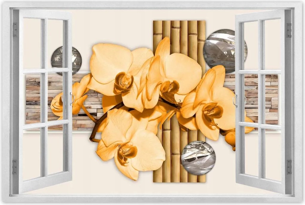 Poszterek 90x60 Narancssárga orchidea