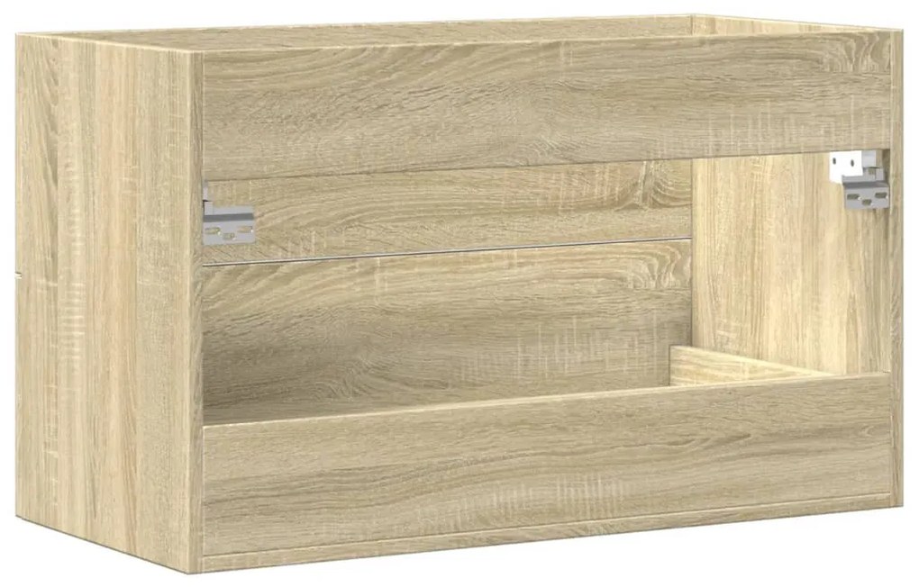 antik fa színű szerelt fa mosdószekrény 80 x 38,5 x 48 cm