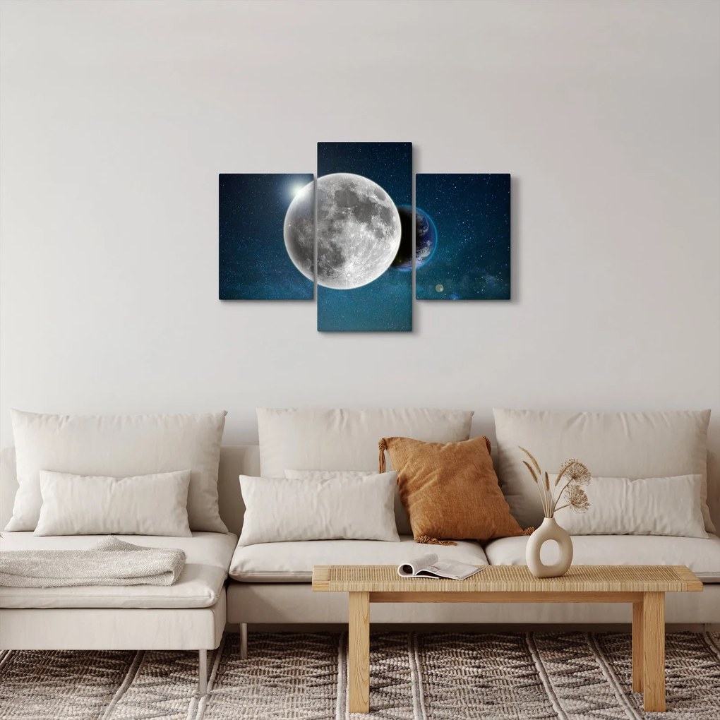 Kép - Föld holdfogyatkozásban (90x60 cm)