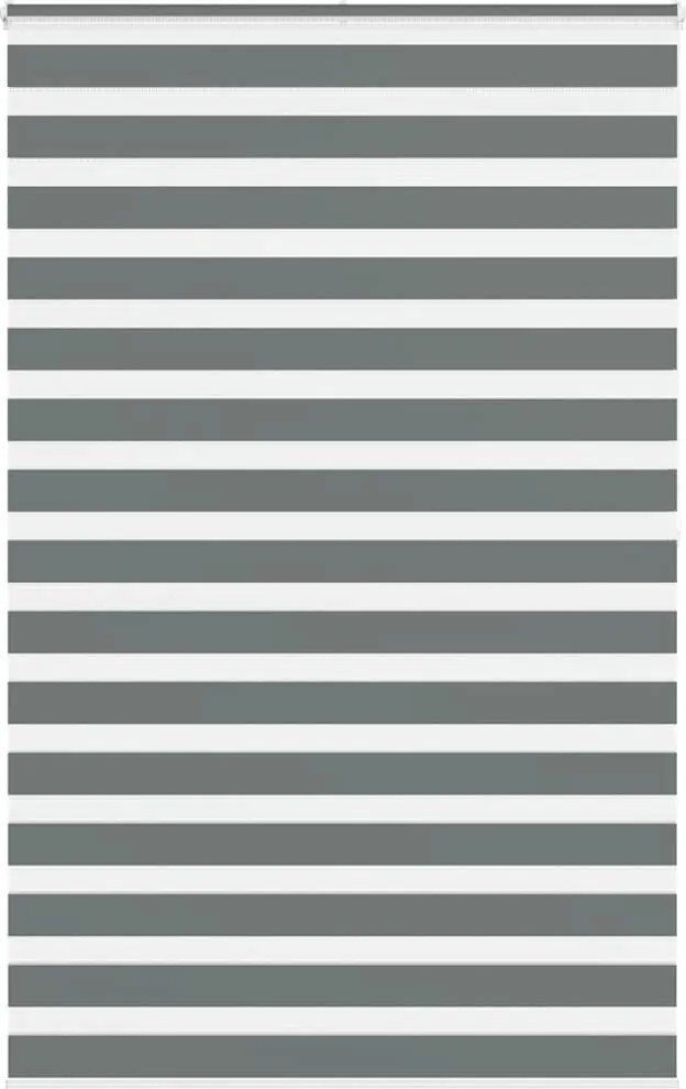 vidaXL zebrafüggönnyel sötét szürke szövetszélesség 135,9cm poliészter