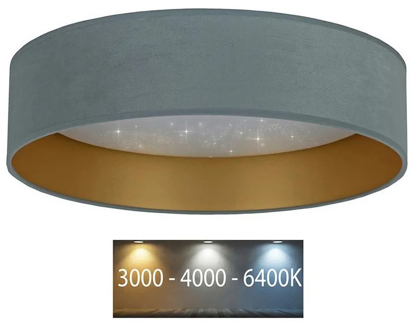 Brilagi - LED Mennyezeti lámpa VELVET STAR LED/24W/230V á. 40 cm  menta/arany