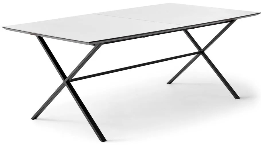 Bővíthető étkezőasztal fehér asztallappal és hosszabbító asztallappal 90x165 cm Meza – Hammel Furniture