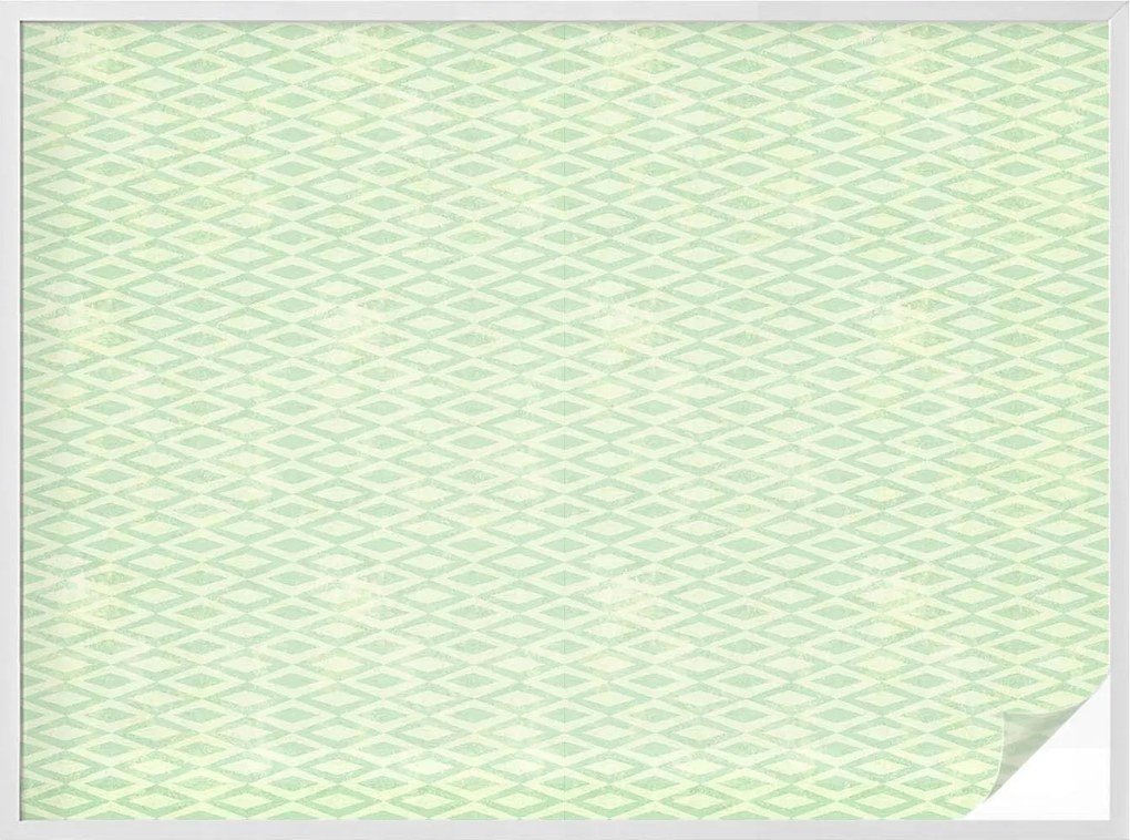 Konyhai Fürdőszoba Ablakfólia Adatvédelem Zöld rombuszok 200x146