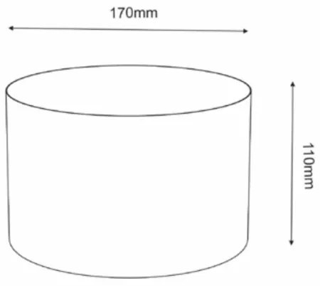 Virágcserép 11x17 cm fekete