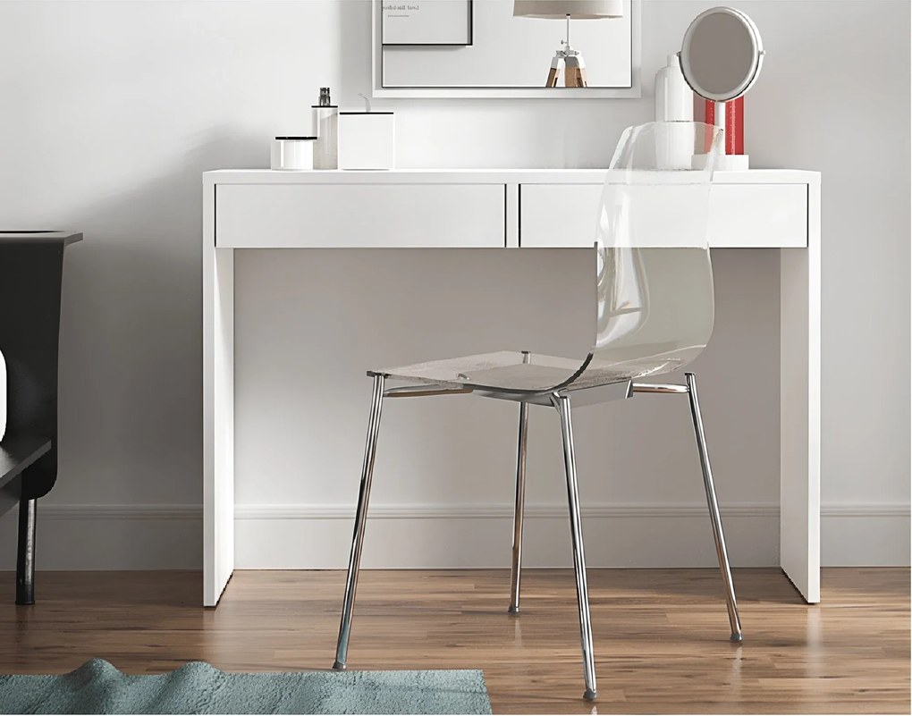 Modern fésülködő asztal, VIOLET, fehér