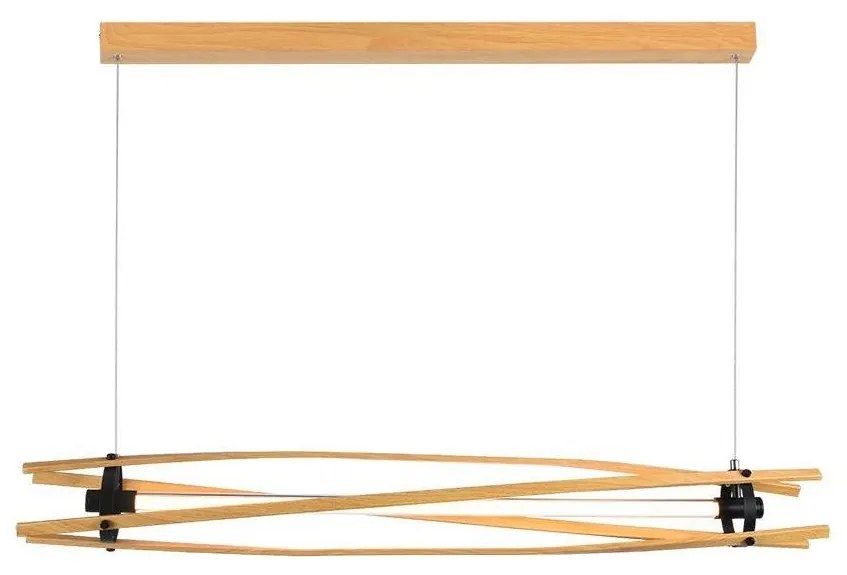 LED Csillár zsinóron LED/15W/230V 3000K barna