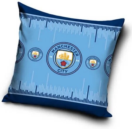 Manchester City FC párnahuzat kék 40x40cm