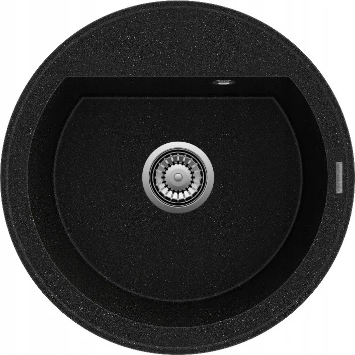 Kerek Gránit Konyhai Mosogató Egymedencés Szifon Króm Arno