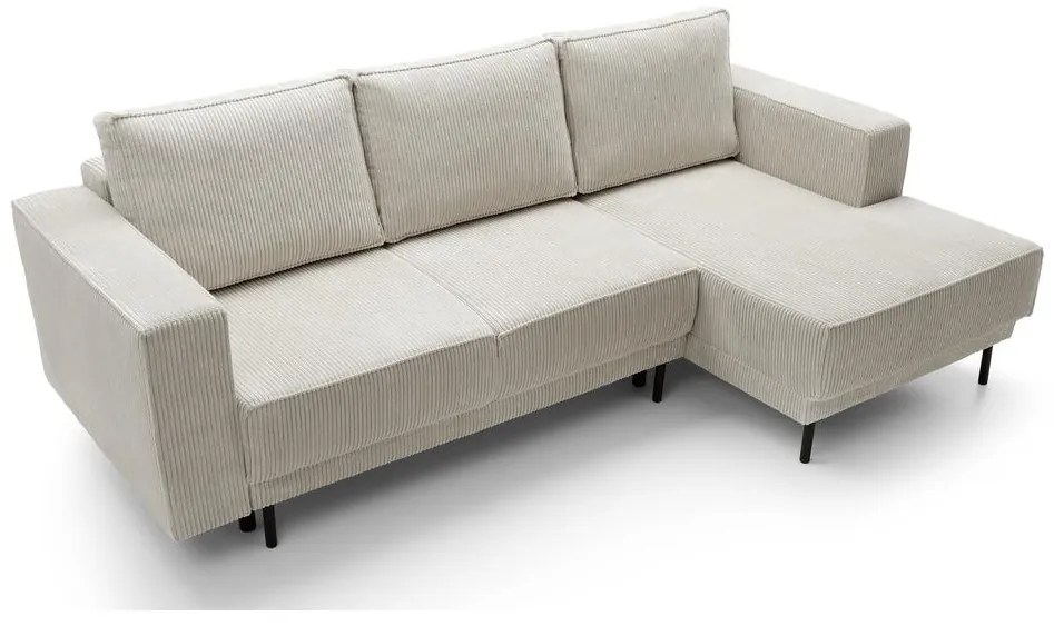 Sarokkanapé Rodriguez mini (J)  (bézs szürke + fekete). 1099128
