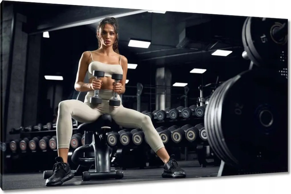 Képek 120x70 Lány az edzőteremben