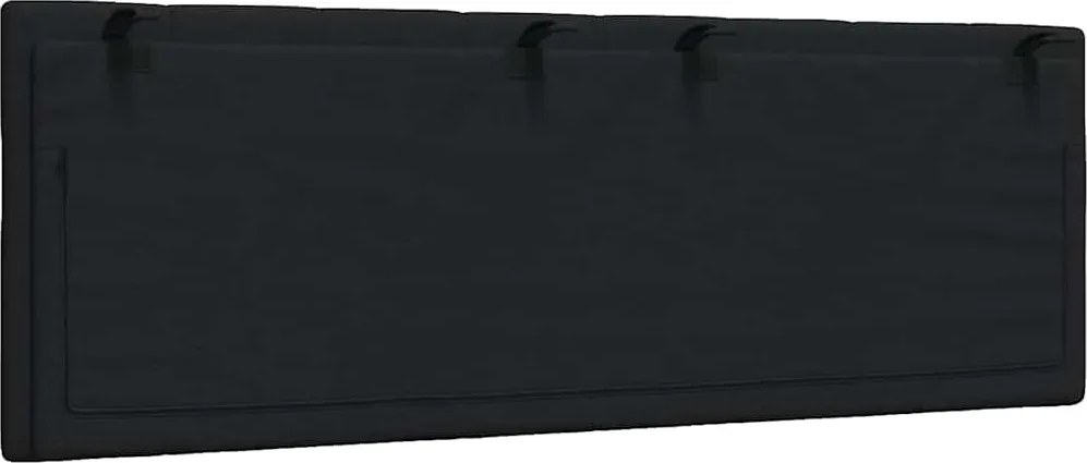 fekete szövet fejtámla párna Hanko 140 cm