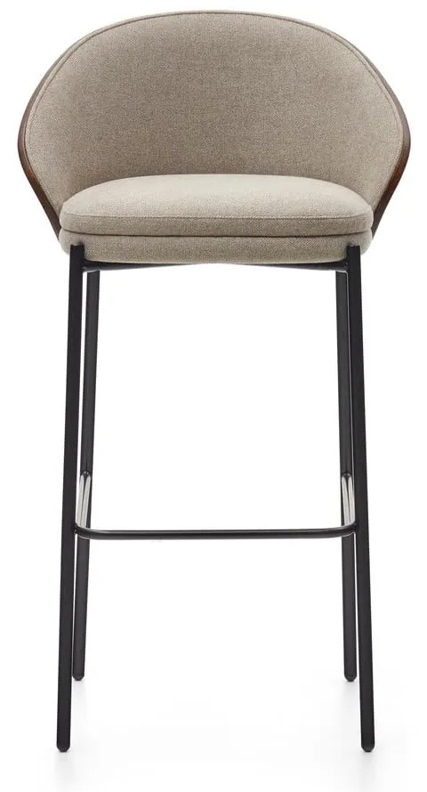 Barna-bézs bárszék (ülésmagasság 77 cm) Eamy – Kave Home