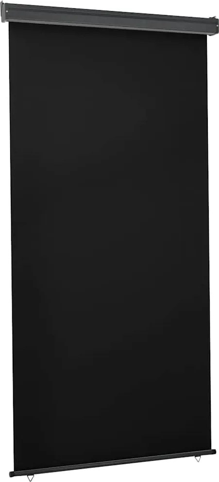 vidaXL fekete erkély oldalnapellenző 125 x 250 cm