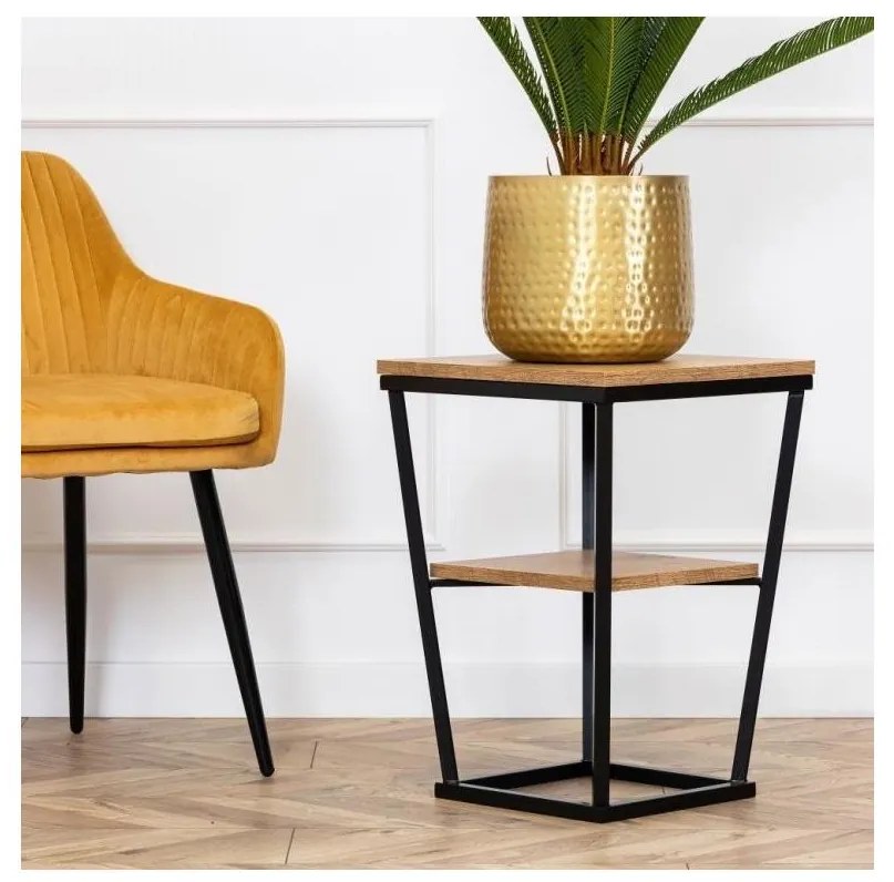 Kisasztal EXPAND 57x40 cm fekete/barna