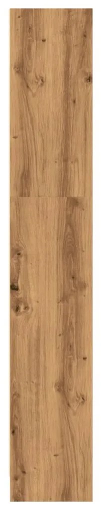 kézműves tölgy szerelt fa könyvespolc 80 x 24 x 143 cm