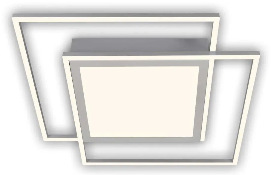 Brilo - LED mennyezeti lámpatest 2xLED/16W/230V + LED/19W 51,5x51,5 cm matt króm