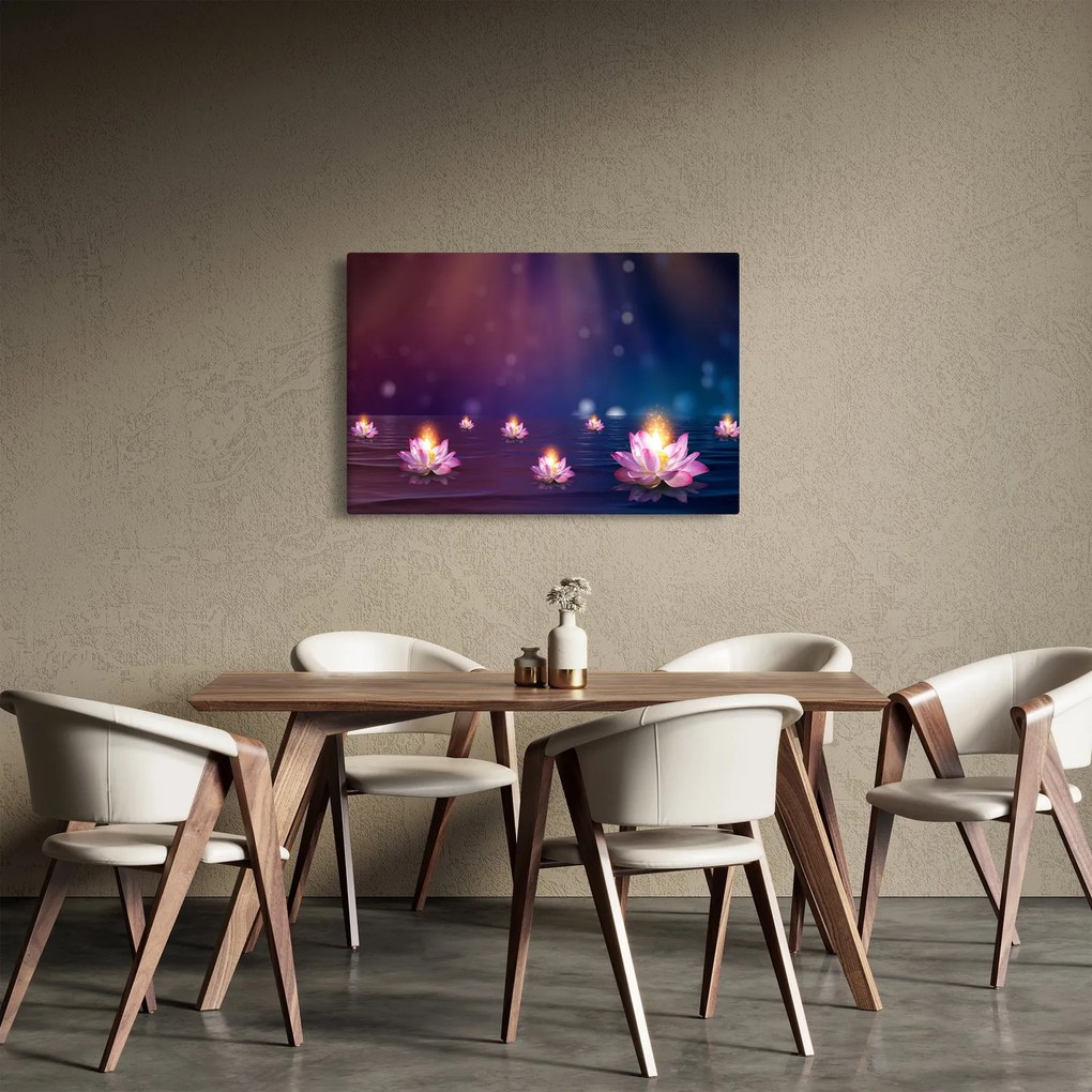 Kép - varázslatos vízililiom (90x60 cm)