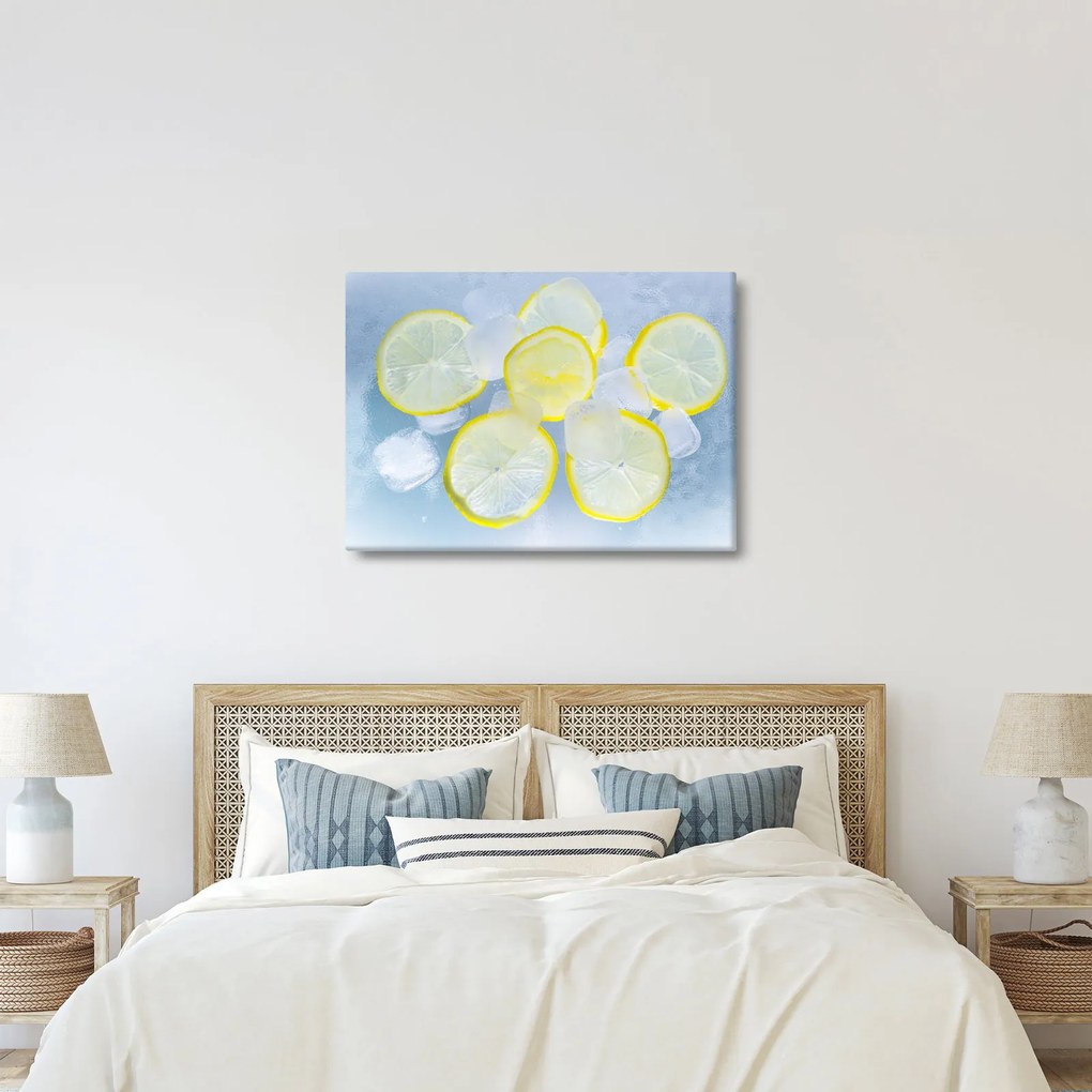 Citrom a jégben képe (70x50 cm)