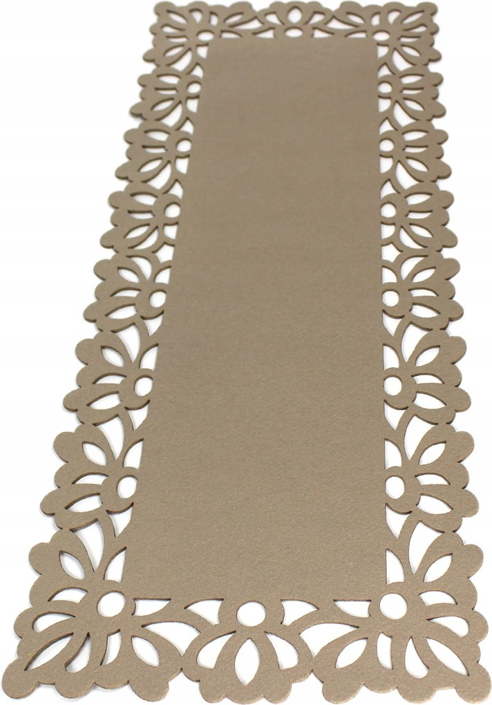 Poliészter filc futópad bézs 80 cm Mező mintás