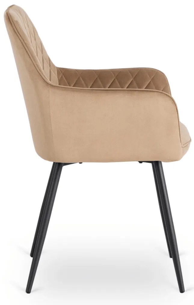 Elegáns Bézs Bársony Étkezőszék BRESSO