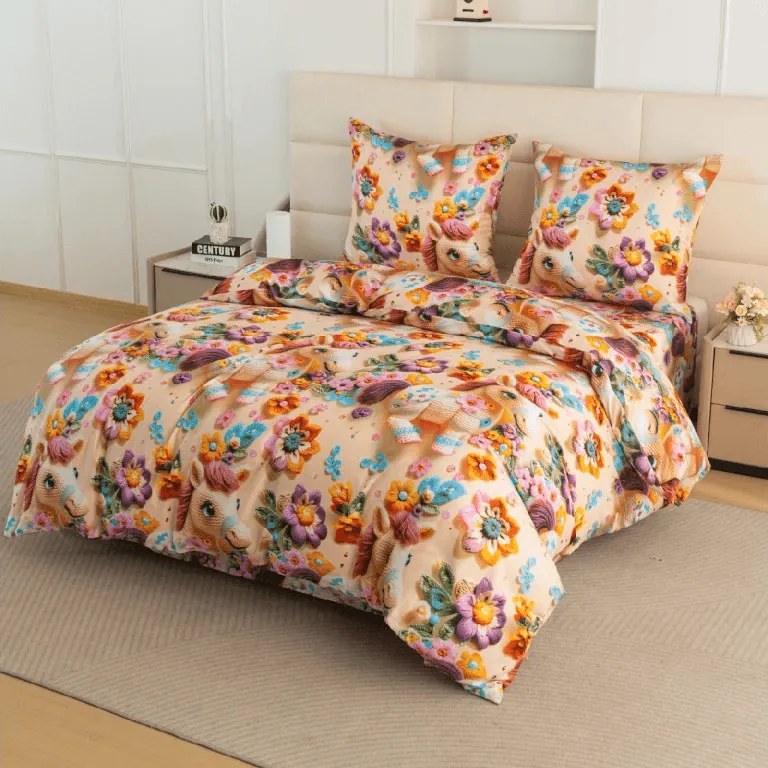 Gyermek mikroszálas ágyneműhuzat PONYBLOOM színes Ágyneműhuzat mérete: 70 x 80 cm | 140 x 200 cm