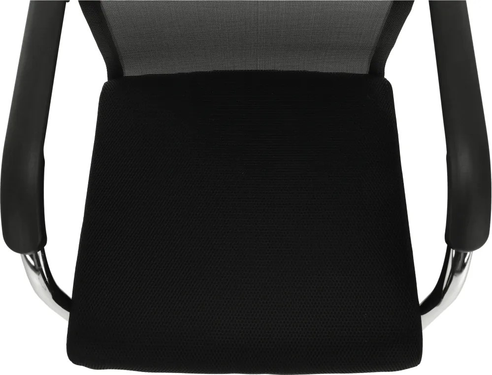 Tárgyalószék, fekete/ezüst, ESIN