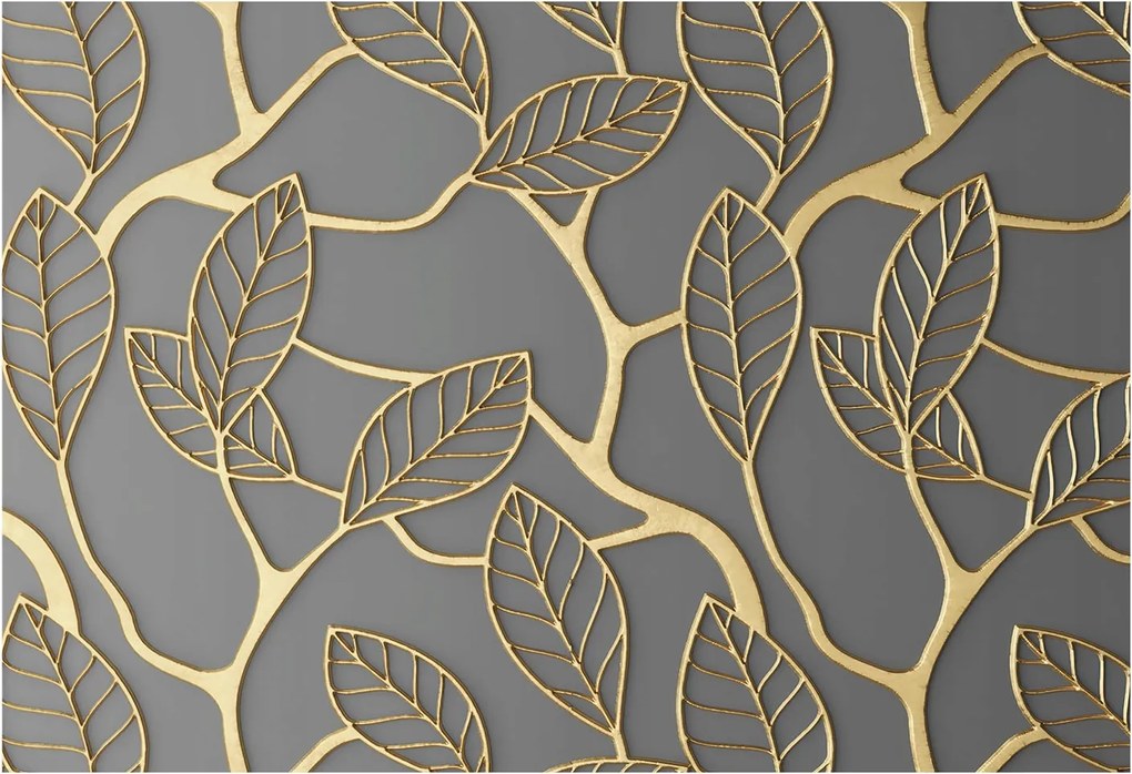 Design fotótapéta Flizelin falra Elegáns levelek 152x104 Ragasztó